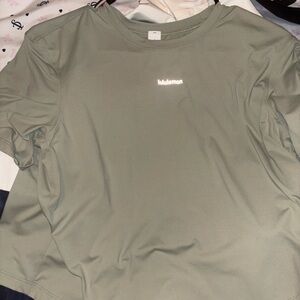 Lululemon Olive Activewear Top